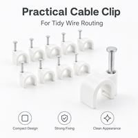 Clip flexible pour la gestion des câbles électriques, pince de support pour conduit à fixation rapide pour installation murale et sur panneau