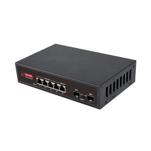 LingShi 7 Port PoE <b>Switch</b> Gigabit <b>Ethernet</b> 5+2 Ports Surveillance Network Power Supply Built In 52V - Product Image 3