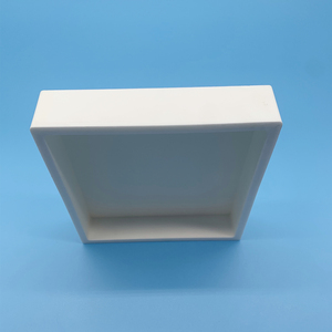 Crucible de Combustion Carré en Céramique d'Alumine Al2O3 Haute Pureté Résistant aux Hautes Températures pour Usage en Laboratoire - Product Image 1