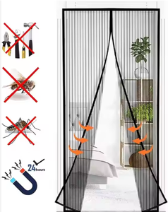 Mùa hè màn hình cửa sổ màn hình Rèm Lưới từ muỗi bằng chứng TV cửa rèm từ hút kích thước 90 /100 cm * 210cm - Product Image 3