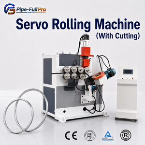 Digital Control CNC Servo Tube Ring Rolling Bending Cutting <b>Machine</b> for Round Square Rectangular Stainless Steel Aluminum <b>Pipe</b> - Product Image 1