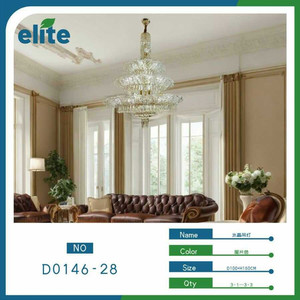 Elegante lampadario di cristallo di lusso per soggiorno moderno apparecchio di illuminazione bianco caldo 3D Design per l'arredamento di casa Hotel - Product Image 1
