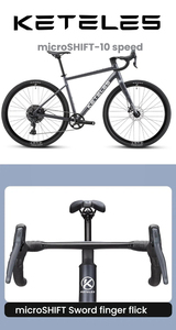 Bicicleta de Carretera de Carreras de Aleación de Aluminio para Hombre y Mujer, Sistema de Cambios de 10 Velocidades, Suspensión Delantera, Frenos de Disco Hidráulicos, Diseño Aerodinámico - Product Image 6