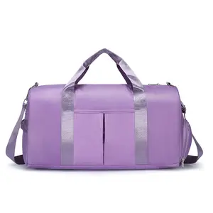 Sac de sport de haute qualité pour femmes sac de voyage sac polochon de sport Logo imprimable couleurs personnalisables étanche et résistant aux rayures