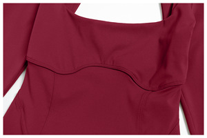 Body de mujer con sensación de segunda piel y espalda hueca, ajustado para fitness, deportes al aire libre, running y yoga - Product Image 2