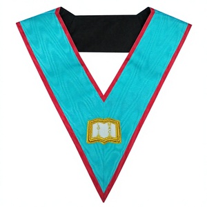 Collar Masónico de Orador de Logia Azul de la Asociación de los Estados de América del Sur, Collar Masónico Bordado a Máquina - Product Image 1