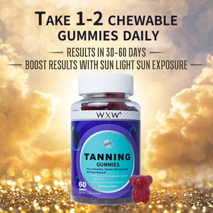 OEM/ODM bronceado gomitas belleza piel colágeno caramelo gomoso productos de belleza vitaminas suplementos - Product Image 4