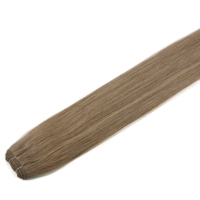 Ekstensi Rambut Manusia Double Drawn Genius Weft Kualitas Terbaik Tanpa Pengembalian Warna Coklat Muda Panjang Tebal Ujung Rambut Virgin Remy