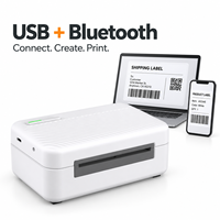 Imprimante d'étiquettes thermiques USB IP-805 3 pouces 203 dpi 100 mm/s, imprimante de codes-barres de bureau blanche en stock pour la vente au détail et l'entreposage