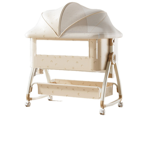 Lit bébé et berceau multifonctionnel portable pour nouveau-nés 0-36 mois, lit pliant avec fonction de rattachement au grand lit – Vente chaude - Product Image 1