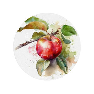 Posavasos de cuero redondo de 6 piezas con imagen personalizada para suministros de hotel y restaurante - Product Image 1