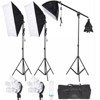 Ampoules 45W Softbox Soft Box Équipement de studio photo Kit d'éclairage