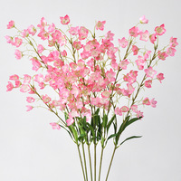 Y-H083 Großhandel Künstliche Maiglöckchen Seidenblumen Weiß Rosa Künstliche Seiden-Füllblumen für Hochzeit Heimdekoration
