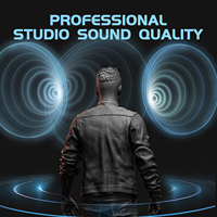 Kit Haut-Parleur Moniteur de Studio Professionnel DX5A Filaire Portable avec Micro Anti-Bruit pour Enregistrement Musical