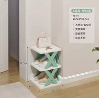 Hersteller Großhandel Schuh regal Lagerung Organizer Einfache Installation Mehr schicht iges Design Kunststoff Schuhs chrank