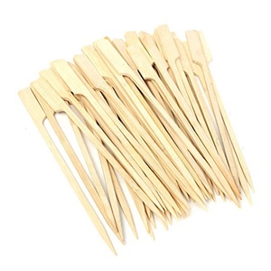 Spiedini Biodegradabili per Barbecue, Bastoncini Naturali in Bambù per Golf, Stuzzicadenti in <span class=keywords><strong>Legno</strong></span> Naturale, Spiedini Piatti per BBQ - Product Image 1