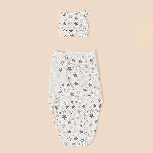 Produits de haut niveau Couverture d'emmaillotage pour bébé en gros de haute qualité avec chapeaux Sleep Swaddle - Product Image 4