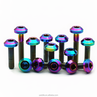 Baut OEM Titanium Berlapis Seng Baja/Kuningan Aluminium M5/M6/M8x10/12/15/20/25/30/35/40/50/60/70mm Sekrup Kepala Pan Kustom