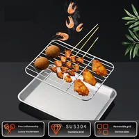 Yolecen vente en gros moderne Extra-épais en acier inoxydable 304 égouttoir à huile grille de séparation d'huile poêle à frire contrôle de l'huile filet de gril