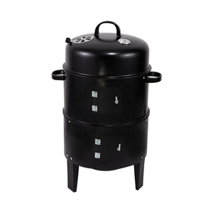 Estufa de barbacoa de acero al carbono y hierro de doble capa para ahumar tocino y patatas asadas - Product Image 5