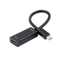 Adaptateur Mini DP vers HDTV 4K, câble convertisseur Thunderbolt 1.2 vers HDTV compatible avec les ordinateurs portables MacBook Pro/Air, Microsoft, Dell, HP