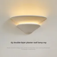 Applique murale LED française style vintage haut de gamme, design de créateur, pour escalier, couloir, mur de fond, applique murale en plâtre à montage en surface 3500K