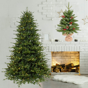 Árbol de Navidad, jarra de vidrio, falda, cestas, 11 guirnalda - Product Image 1