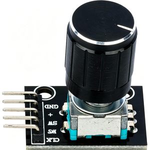 Module d'encodeur rotatif MTDELE KY-040 360 degrés avec bouton noir pour Arduino DIY Electronics - Product Image 6