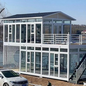 Kết cấu thép nhà để xe ô tô mạ kẽm thép đổ dọc nhà để xe nhà để xe nhỏ cho giải pháp không gian đỗ xe - Product Image 1