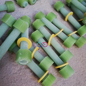 M6 M10 M12 M16 M20 M24 M32 M50 Composite Frp Vít Gốc Frp Grp Sợi Thủy Tinh Gre Stud Nuts Sợi Thủy Tinh Chủ Đề Bolt - Product Image 5