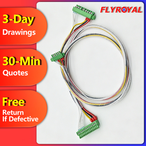 Dây cáp lắp ráp tùy chỉnh Molex Micro-Fit 3.0 sang JST và khối đấu dây cho thiết bị công nghiệp - Product Image 1