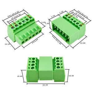 كابل الملعب في الإناث وبدون لحام من خلال موصل كتلة المحطة الطرفية الذكور - Product Image 2