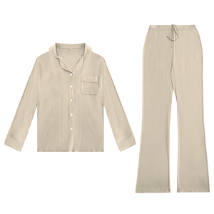 Ensemble de pyjama long en modal Lenzing pour adulte, vêtements de détente doux pour femmes, pyjamas, vêtements de nuit, ensemble de détente pour dormir - Product Image 3
