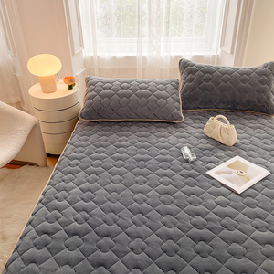 Falda de terciopelo de leche personalizada de fábrica Protector de colchón y Funda de colchón impermeable An-Mite - Product Image 4