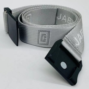 Cinturón de Golf con logotipo de Jacquard personalizado de fábrica para hombres y mujeres, correas de poliéster de nailon Unisex, cinturón tejido trenzado, cinturones con hebilla magnética - Product Image 5