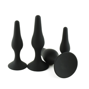 Vente en gros de 4 pièces d'ensembles de plugs anaux en silicone, ensemble de plugs anaux flexibles en silicone pour femmes, jouet érotique pour adultes - Product Image 6