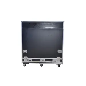 Custom Screen Flight Case Heavy Duty Double TV LED Storage sound mixer and mic flight case Powered loudspeaker flight box