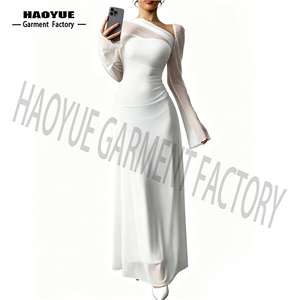 Vestido <span class=keywords><strong>de</strong></span> noche largo ecológico sin espalda con cintura imperio ajustada, estilo casual, liso, talla XL para <span class=keywords><strong>invierno</strong></span> - Product Image 3
