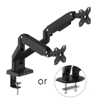 Support de montage de moniteur réglable à double bras de haute qualité pour écran 17 "-32" adapté à la maison et au bureau