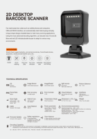 Escáner de Códigos de Barras QR Omnidireccional NORGEE N2200 USB RS232 para Escritorio/Mesa, Opción de Montaje en Pared, en Stock, 1 Año de Garantía
