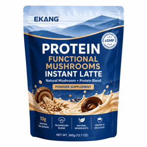 Poudre de latte instantanée protéinée aux champignons pour adultes, fabriquée aux États-Unis, 360g, mélange naturel riche en protéines, qualité alimentaire, complément alimentaire - Product Image 1