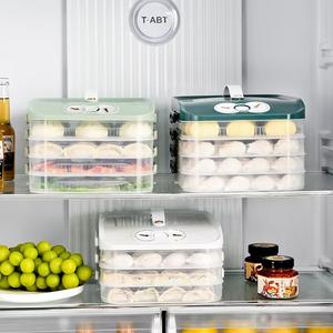 Boîte de rangement de cuisine empilable et réutilisable pour les boulettes et les raviolis, boîte de congélation pour l'organisation du réfrigérateur - Product Image 5