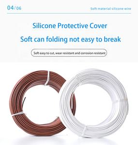 سلك سيليكون مطاطي عالي الحرارة للبيع بالجملة 10 12 16 18 20 22 24 26 28 30 awg AGR سلك وكابل - Product Image 4