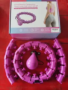 24 28 32 Detachable Knots Weighted Hula Fit Hoop Adult Weight Loss Smart Fitness Exercise Hoop For Women Abs Workout