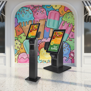Afficheur de menu de restaurant 21,5'' avec écran tactile capacitif, borne de paiement en libre-<span class=keywords><strong>service</strong></span>, écran tactile pour la vente au détail avec lecteur de cartes, paiement en libre-<span class=keywords><strong>service</strong></span> - Product Image 1