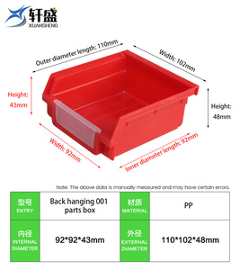 Organizador de Plástico, <span class=keywords><strong>Estante</strong></span> <span class=keywords><strong>Apilable</strong></span>, Contenedor de Almacenamiento Divisible para Estantes - Product Image 3