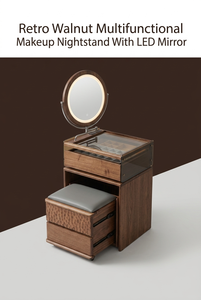 Streamlined Practical Timber <b>Bedside</b> <b>Storage</b> Unit with Drawer for Residential Bedroom Apartment Interior Application - Product Image 3
