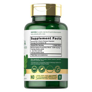 OEM/ODM Label pribadi kapsul <span class=keywords><strong>Moringa</strong></span> suplemen <span class=keywords><strong>Moringa</strong></span> ekstrak daun kapsul suplemen makanan untuk aktivitas antioksidan - Product Image 2