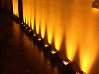 Projecteurs LED sans fil sur batterie 6x18W RGBWAUV 6-en-1, avec contrôle DMX512 et sonore, pour éclairage de scène de mariage et événements