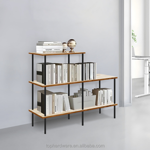 2-Shelf <strong>Wall</strong> Mounted Shelving Unit Metal Decorative <strong>Wall</strong> Book Shelf <strong>Bookshelf</strong> - Product Image 1